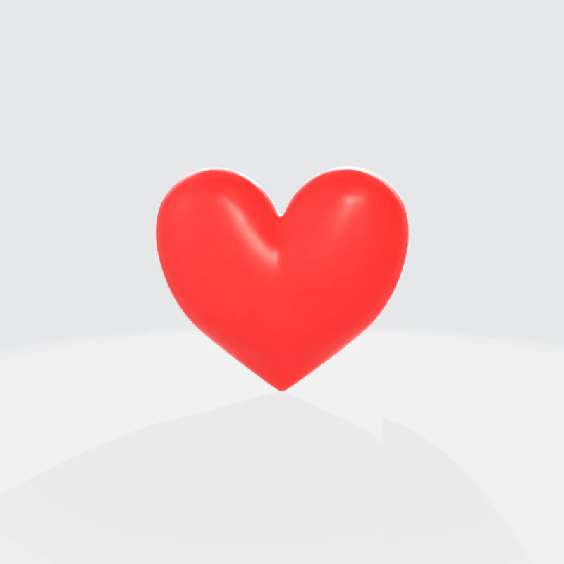 Modelo de corazón 3D - Símbolo de amor de San Valentín Modelo 3D .c4d .max .obj .3ds .fbx .stl .blend