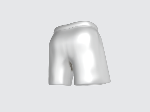 3D Athletic Shorts Model - Sportswear Assets Modelo 3D