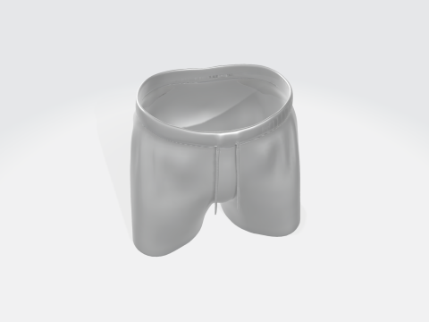 3D Athletic Shorts Model - Sportswear Assets Modelo 3D