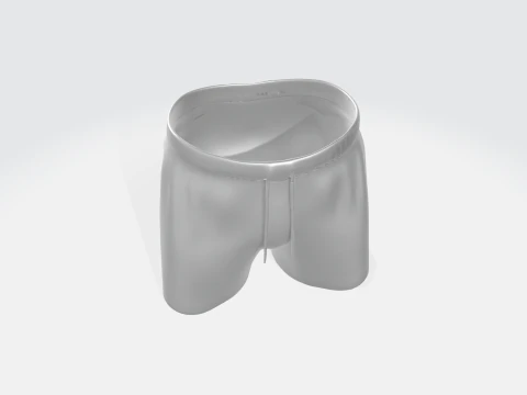 3D Athletic Shorts Model - Sportswear Assets 3D Model