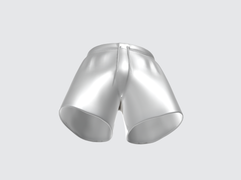 3D Athletic Shorts Model - Sportswear Assets Modelo 3D