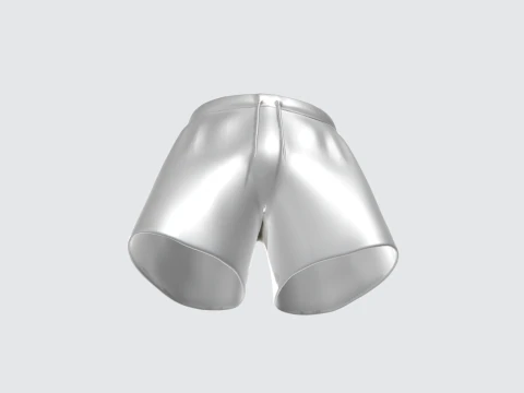 3D Athletic Shorts Model - Sportswear Assets 3D Model