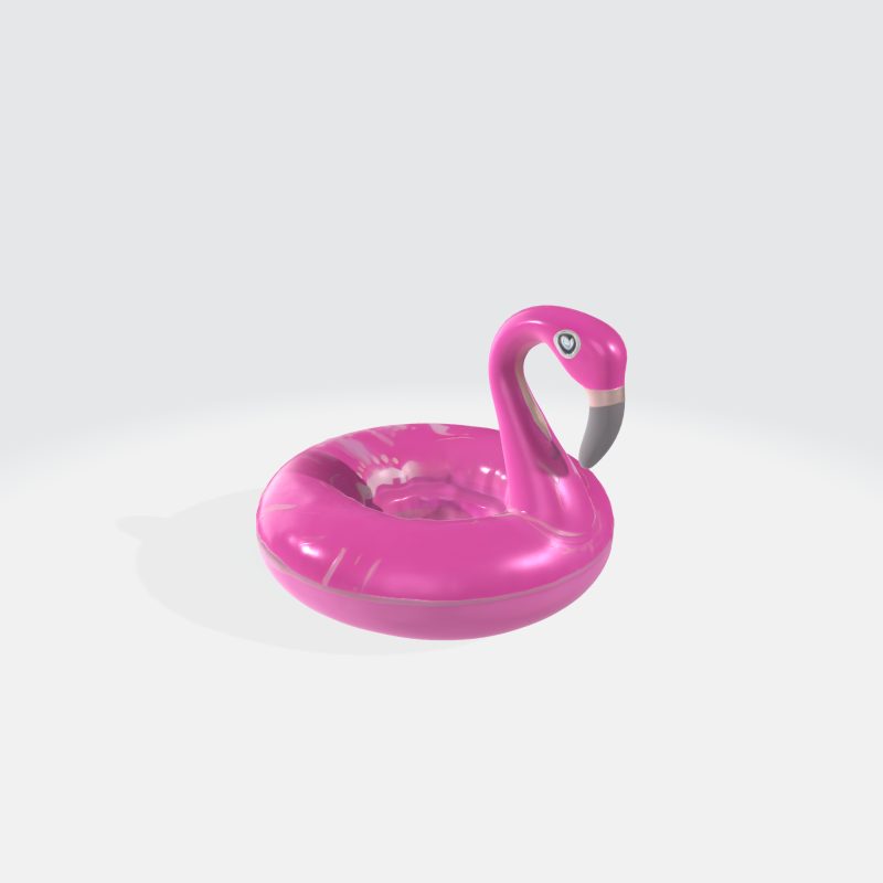 Pink Flamingo Pool Float - Summer Swimming Inflatable Ring 3Dモデル .c4d .max .obj .3ds .fbx .stl .blend