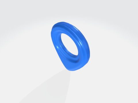 Blue Location Pin - GPS Map Marker Icon Modelo 3D