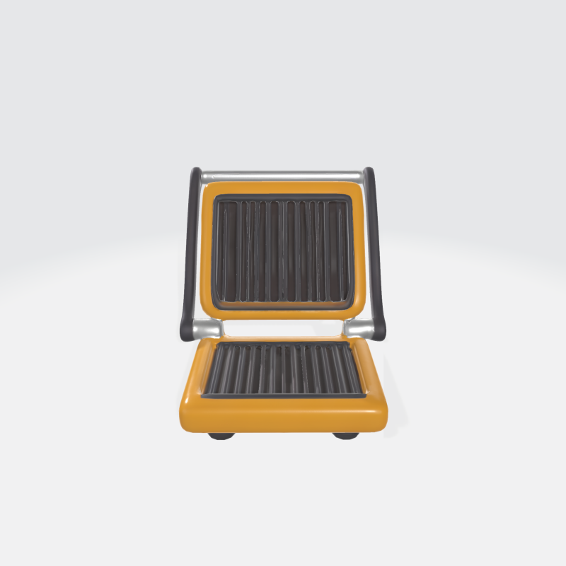 Panini Press Sandwich Maker - Kitchen Appliance Modèle 3D .c4d .max .obj .3ds .fbx .stl .blend