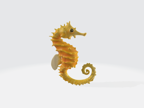 Realistic Seahorse - Marine Life Modelo 3D