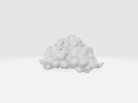 Realistic 3D Cloud Model - Volumetric Clouds 3D Модель