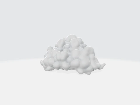 Realistic 3D Cloud Model - Volumetric Clouds 3D Model