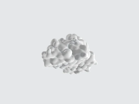 Realistic 3D Cloud Model - Volumetric Clouds 3D Model
