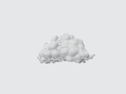 Realistic 3D Cloud Model - Volumetric Clouds 3D Модель