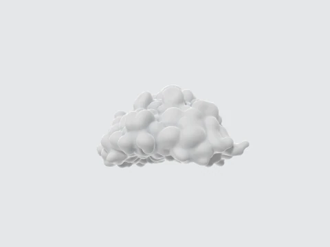 Realistic 3D Cloud Model - Volumetric Clouds 3D Model