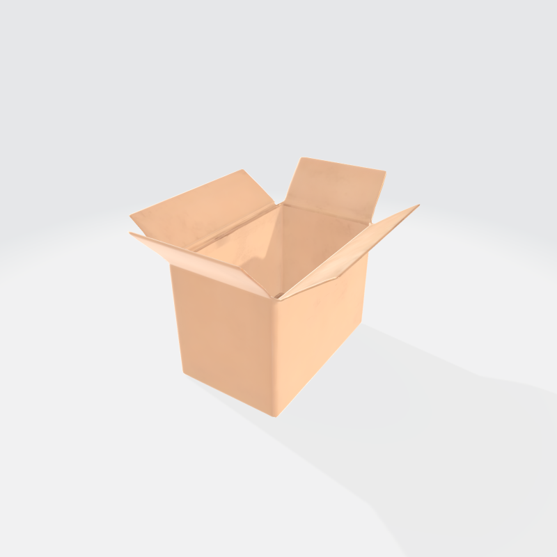 Cardboard Box - Realistic Shipping Container Modello 3D .c4d .max .obj .3ds .fbx .stl .blend