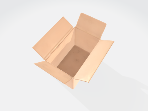 Cardboard Box - Realistic Shipping Container Modello 3D