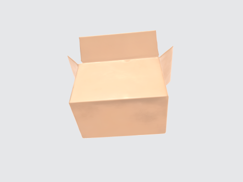Cardboard Box - Realistic Shipping Container Modello 3D