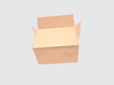 Cardboard Box - Realistic Shipping Container 3D Model