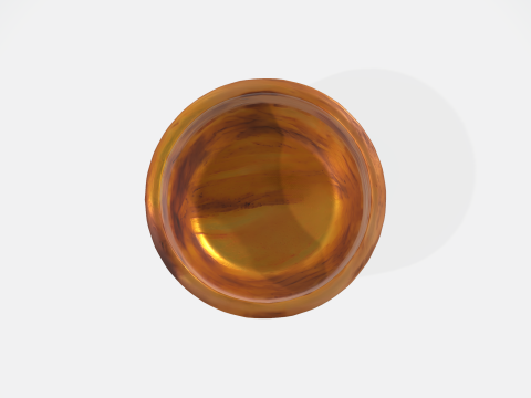 Wooden Bowl - Realistic Kitchen Tableware Asset 3D 모델