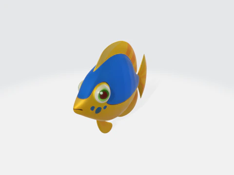 Cartoon Fish - Tropical Fish 3D Model