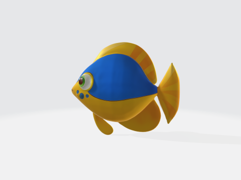 Cartoon Fish - Tropical Fish Modèle 3D