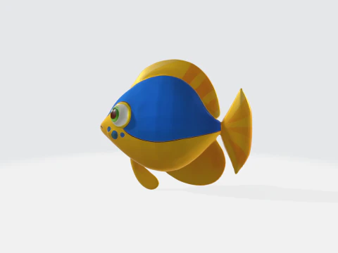 Cartoon Fish - Tropical Fish 3D Model