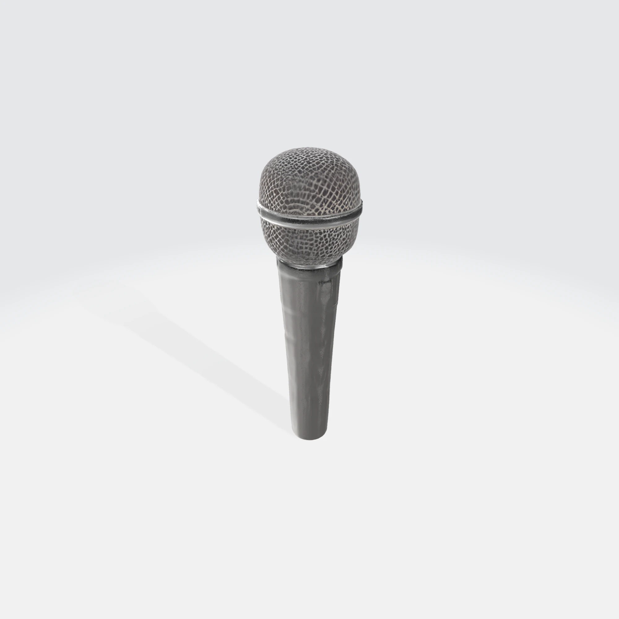 Dynamic Microphone - Audio Equipment Asset 3D Model .c4d .max .obj .3ds .fbx .stl .blend
