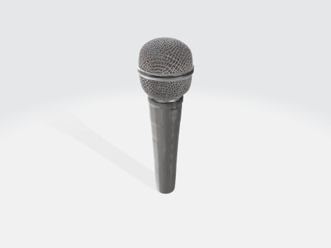Dynamic Microphone - Audio Equipment Asset 3D 模型