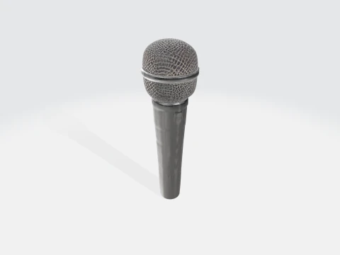 Microfone Din&acirc;mico - Ativo de Equipamento de &Aacute;udio Modelo 3D