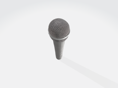 Dynamic Microphone - Audio Equipment Asset Modèle 3D