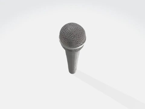 Dynamic Microphone - Audio Equipment Asset 3D Model