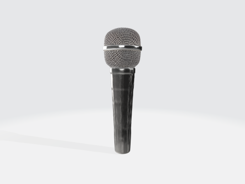 Dynamic Microphone - Audio Equipment Asset Modèle 3D