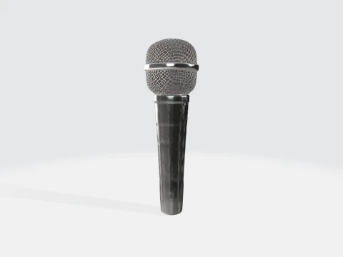 Dynamic Microphone - Audio Equipment Asset 3D Model