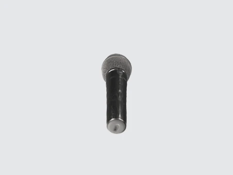 Dynamic Microphone - Audio Equipment Asset 3D Model