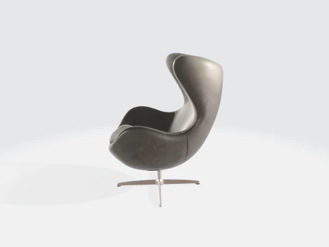 Modern Egg Chair - Furniture Asset 3D Model