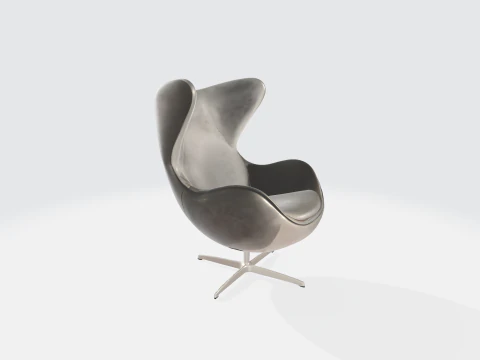 Modern Egg Chair - Furniture Asset 3D Model
