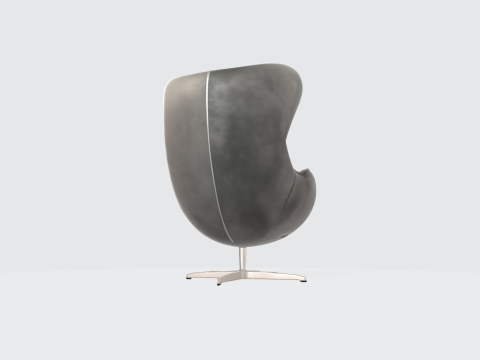 Modern Egg Chair - Furniture Asset 3D Model