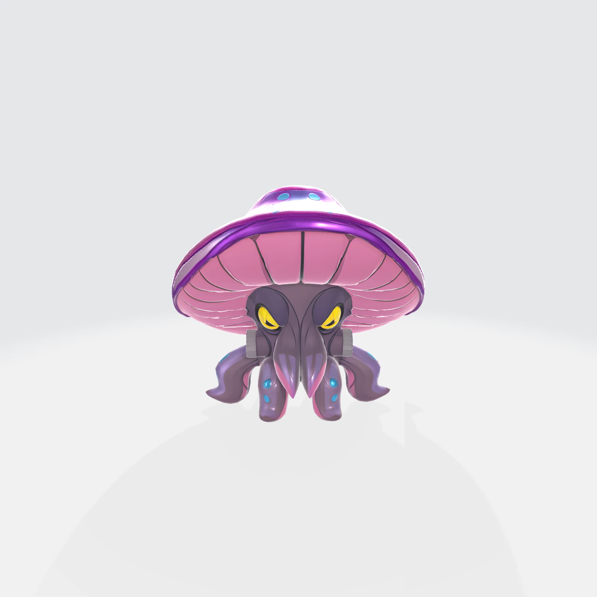 Fantasy Mushroom Creature 3D Model .c4d .max .obj .3ds .fbx .stl .blend 