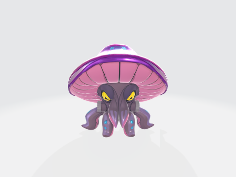 Fantasy Mushroom Creature 3D Model