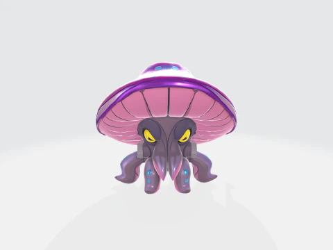 Creatura del fungo di fantasia Modello 3D