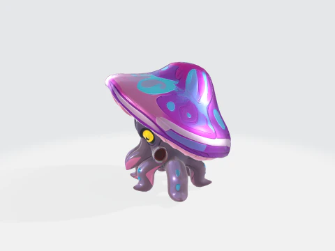 Fantasy Mushroom Creature 3D Model