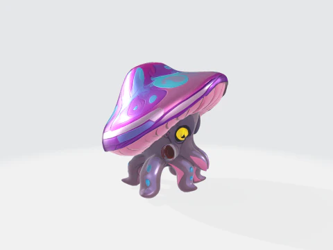 Fantasy Mushroom Creature 3D Model