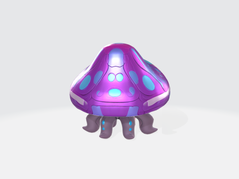 Fantasy Mushroom Creature Modelo 3D
