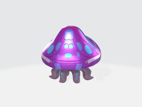 Fantasy Mushroom Creature 3D Model