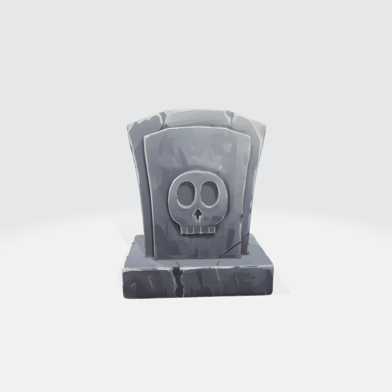 Gothic Gravestone Tombstone - Halloween Modello 3D .c4d .max .obj .3ds .fbx .stl .blend