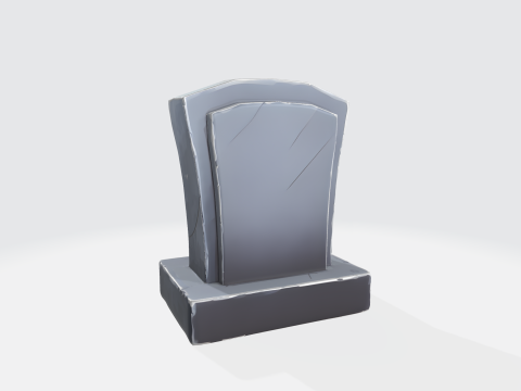 Gothic Gravestone Tombstone - Halloween Modello 3D