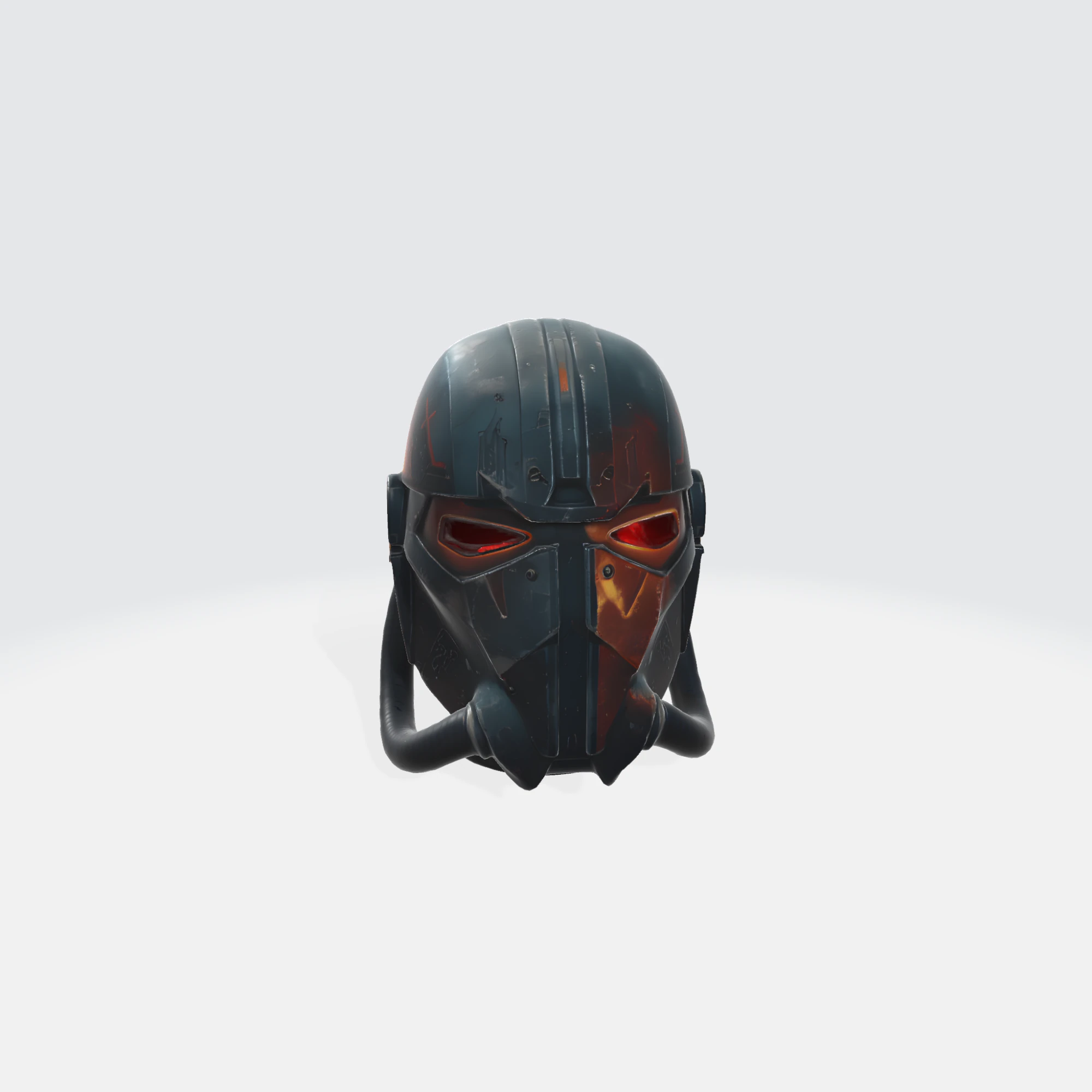 Sci-Fi Tactical Helmet Post-Apocalyptic Cyberpunk Military 3D Model .c4d .max .obj .3ds .fbx .stl .blend 