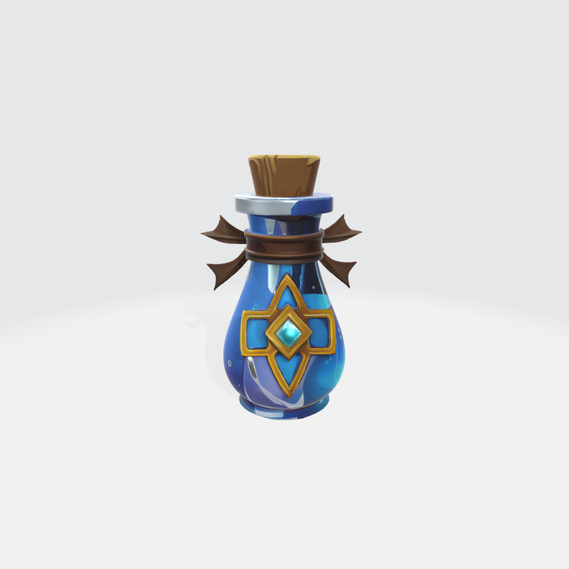 Fantasy Magic Potion Bottle Alchemy Elixir Vial 3Dモデル .c4d .max .obj .3ds .fbx .stl .blend