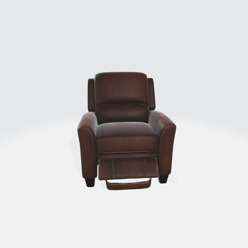 Brown Leather Recliner Chair - Furniture Modello 3D .c4d .max .obj .3ds .fbx .stl .blend 