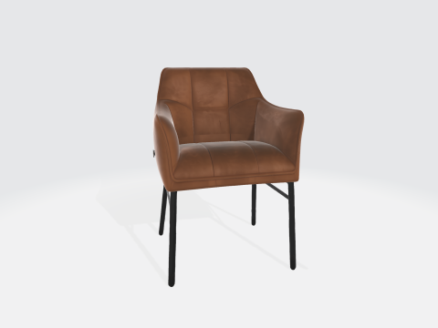 Modern Leather Armchair Model 3D