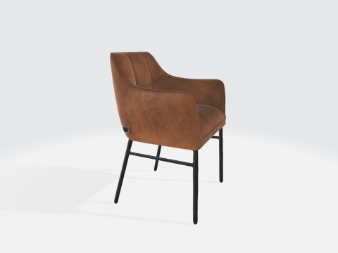 Modern Leather Armchair Modelo 3D