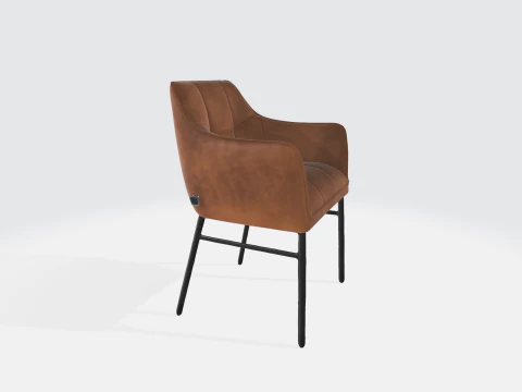 Modern Leather Armchair 3D Model