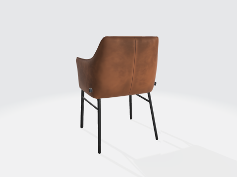 Modern Leather Armchair Modelo 3D
